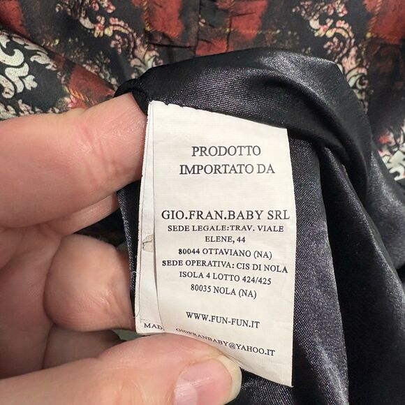 Fun Fun Colorful Mixed Print Long Sleeve Mini Dress Girls Size IT44/US 14 Hearts - Picture 8 of 10